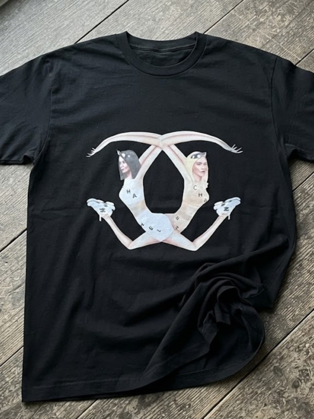 Mirrored Dancer Gildan Black Short-Sleeve Tee Graphic